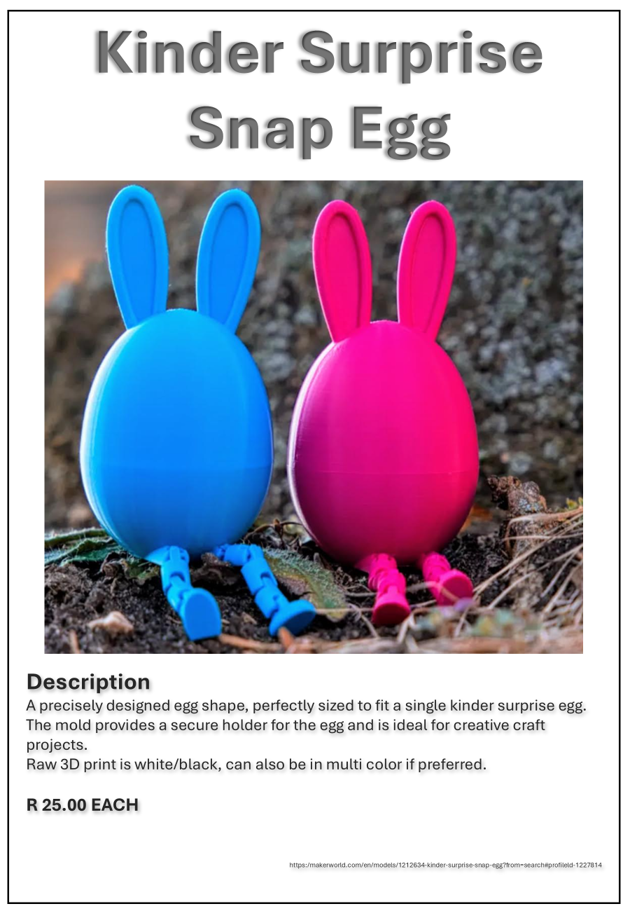 Kinder Surprise Snap Egg